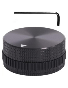 Perilla de Potenciómetro Szliyands 40x18mm Aluminio Negro
