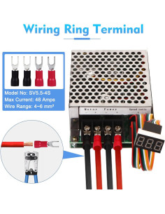 Controlador de Velocidad Motor DC PWM HARMNEE 10-55V 40A LED 2
