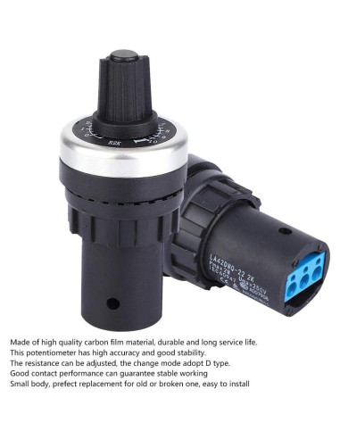 Potenciometro LA42DWQ 22mm 2K Panel VSD VFD Carbono