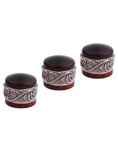 Perillas de Control de Potenciómetro Guyker 3 Pcs Sándalo Rojo 6mm