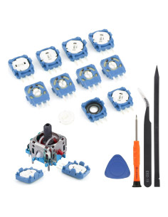 10 Potenciómetros de 2K3 Ohmios YWLRONG para Joystick PS5 Azul