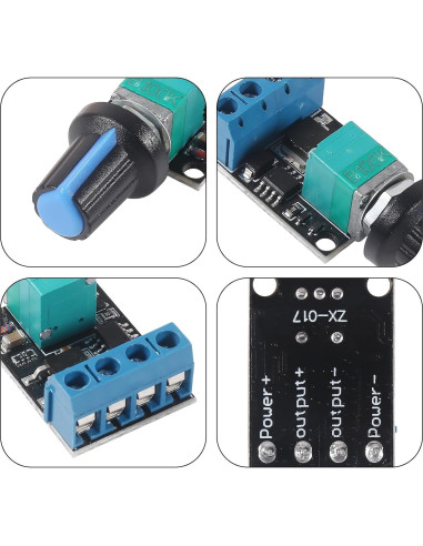 Controlador de Velocidad PWM 10A 5-16V XIITIA para Motor CC