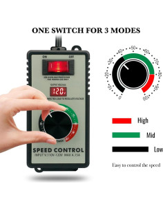 Controlador de Velocidad Variable AC ZOWZEA 4000W 15A 2
