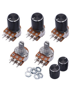 Potenciómetros Rotativos Lineales Taiss 10K Ohm 5 Piezas