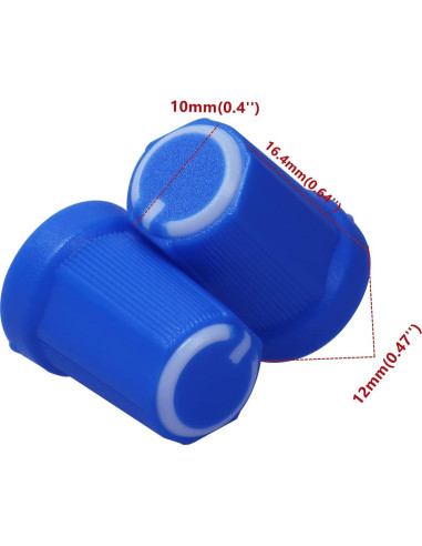 20 Perillas de Control Plástico DIKAVS 6mm para Guitarra