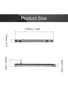 Potenciometro Deslizante Fielect 10K Ohm 5 Piezas 128mm 2