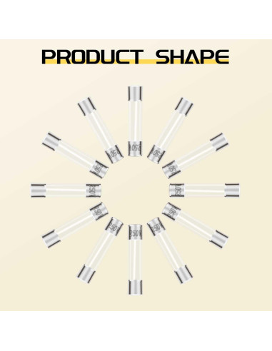 Kit de Fusibles de Vidrio Rápido Fundido Upvivi 180 Pcs 250V