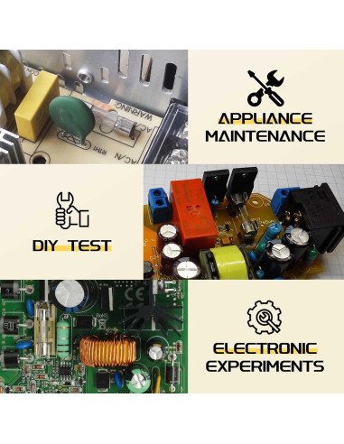 Kit de Fusibles de Vidrio Rápido Fundido Upvivi 180 Pcs 250V