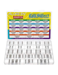 Kit de Fusibles de Vidrio ALLECIN 21 Valores 5x20mm y 6x30mm