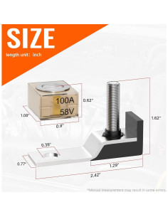 Fusible Terminal de Batería Joinfworld MRBF 100A 58V CC 2