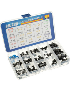 Kit de Inductores BOJACK 160 Pcs 15 Valores DIP Radial 2