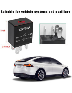 Paquete de 4 Relés 4 Pines 12V 30A Ohleats Impermeables 2