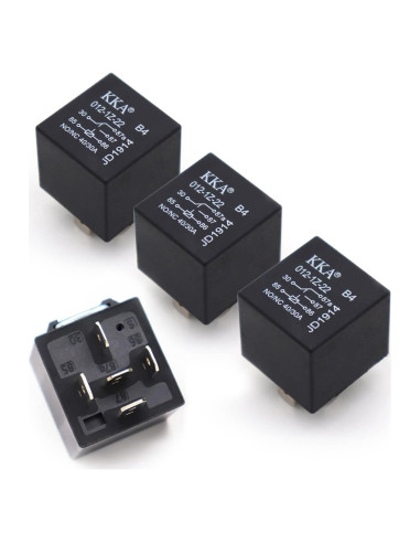 4 Relés Automotrices 40A Sodcay 12V 5 Pines Impermeables