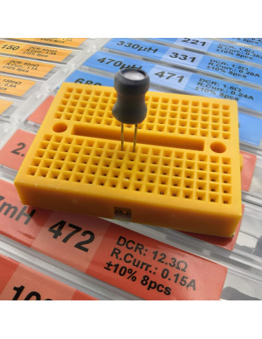 Kit de Inductores 20 Valores 160 Pcs 1uH a 10mH 1A Manufacturing