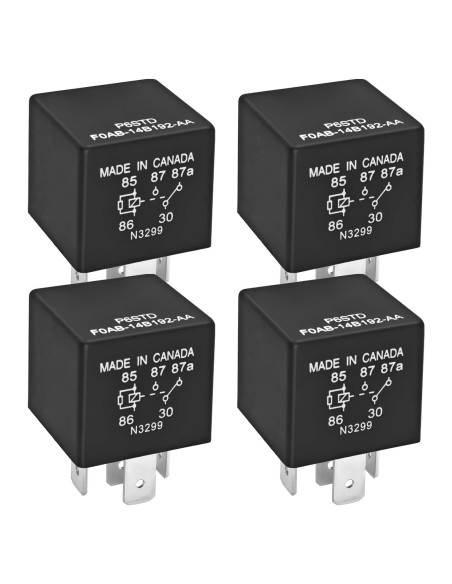Relé Automotriz Casalytics 40A 12VDC 5 Pines para Ford - Paquete de 4