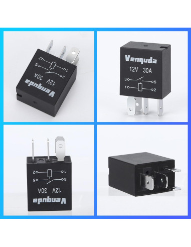 Relé Automotriz 4 Pines 12V 30A Zhenbaoshop Universal
