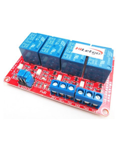 Módulo de Relé 4 Canales HiLetgo 12V con Aislamiento OPTO