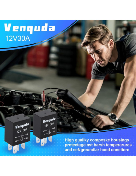 Relé Automotriz 4 Pines 12V 30A Zhenbaoshop Universal