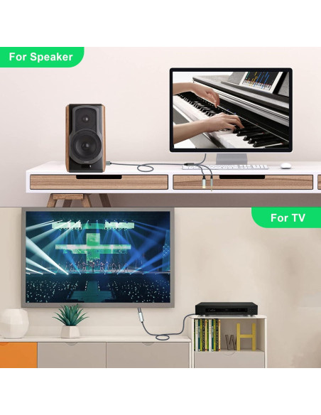 Adaptador de Audio Aux Lightning a RCA 3 en 1 Apitiong