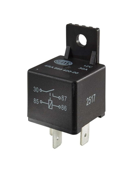 Relé Automotriz HELLA 12V 30A SPST Micro Plug