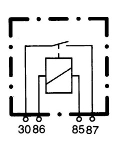 Relé Automotriz HELLA 12V 30A SPST Micro Plug 2