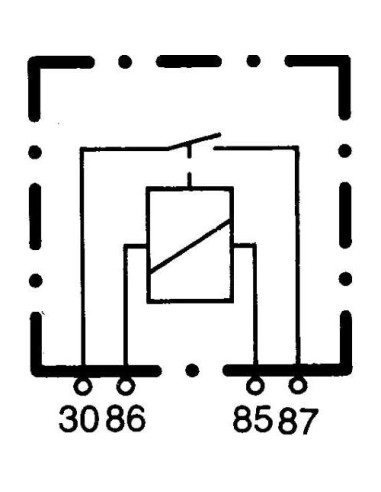 Relé Automotriz HELLA 12V 30A SPST Micro Plug