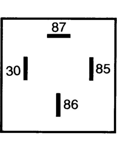 Relé Automotriz HELLA 12V 30A SPST Micro Plug
