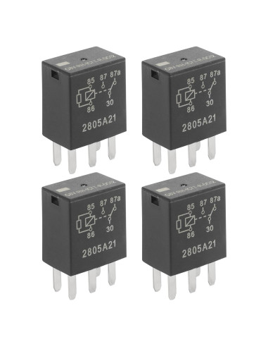 Relé Automotriz RACOONA 5 Pines 12V 30A G8V-RH-1C7T-R-DC