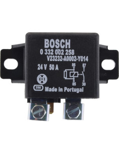 Relé de Potencia Bosch 24V 50A Normal Abierto con Soporte 2