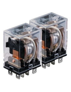 Relé DPDT Omron LY2-AC24 24VAC Paquete de 2