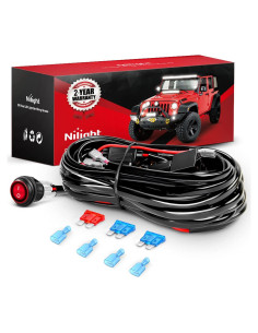 Kit de Cableado LED Nilight 16AWG 12V con 2 Conectores