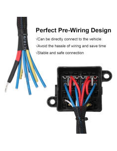 Caja de Relé Pre-Cableada 12V Weasch 2 Relés 80A 6 Fusibles 2