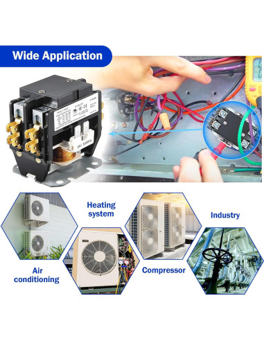 Contactor Dreyoo 24V 40A 2 Polos para Aire Acondicionado