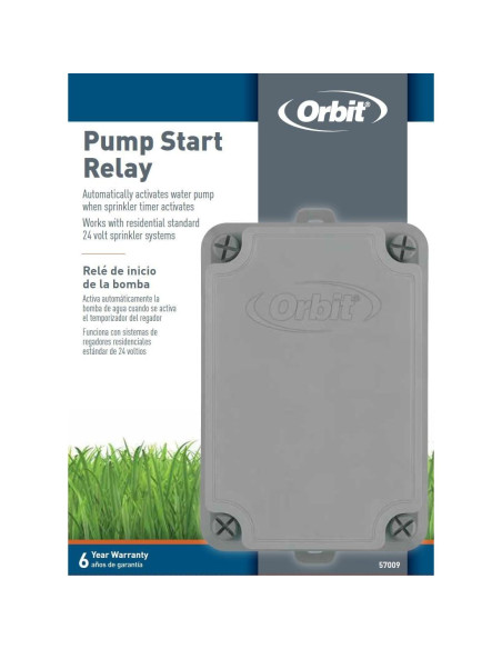 Relé de Inicio de Bomba Orbit 57009 para Riego 1-2 HP