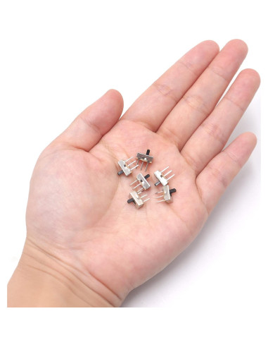 Interruptor Deslizante Tnuocke 3mm 100 Pcs SPDT 1P2T DC 50V