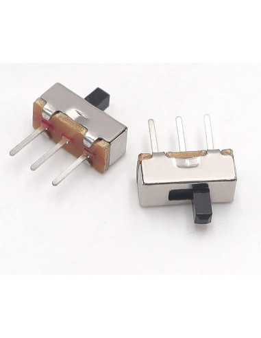 Interruptor Deslizante Tnuocke 3mm 100 Pcs SPDT 1P2T DC 50V