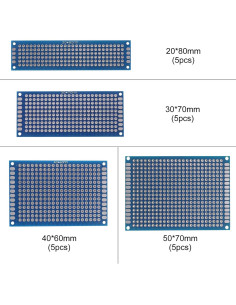 Kit 20PCS Placas PCB Doble Cara ALAMSCN 1.6mm para DIY 2