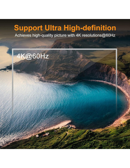 Interruptor HDMI 8x1 TESmart 4K 60Hz con Control Remoto