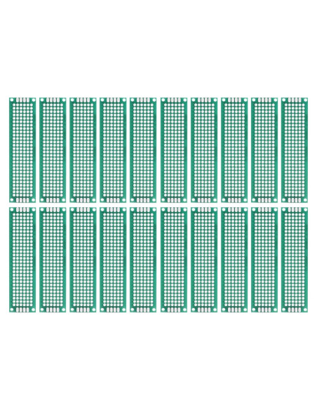 Placas de Prototipado PCB MECCANIXITY 20x80mm Paquete de 20