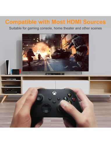 Interruptor HDMI 8x1 TESmart 4K 60Hz con Control Remoto