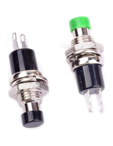 Paquete de 12 Mini Interruptores Pulsadores SPST 250V 1A Qianxin