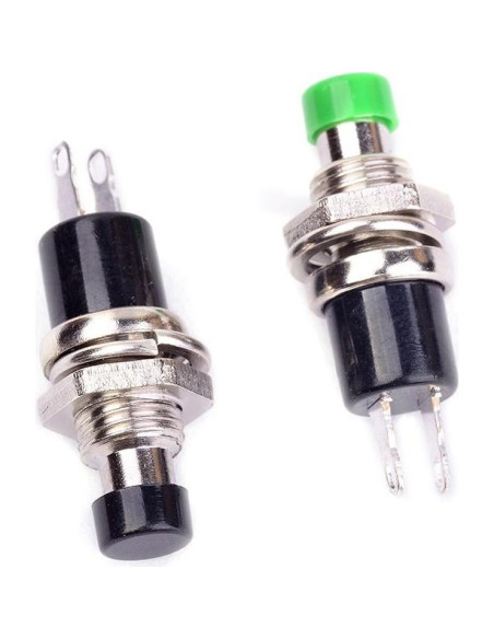 Paquete de 12 Mini Interruptores Pulsadores SPST 250V 1A Qianxin