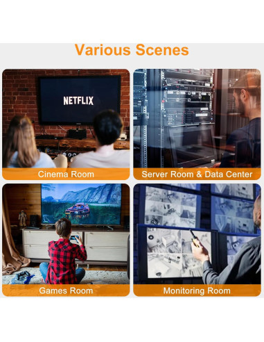 Interruptor HDMI 8x1 TESmart 4K 60Hz con Control Remoto