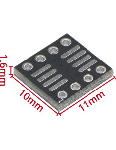 Adaptador PCB Doble Cara 8 Pines JIUWU para Prototipos DIY 2