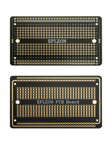 10 Pcs Placa de Circuito Impreso Soldable EPLZON 88.9x52.1mm Negra