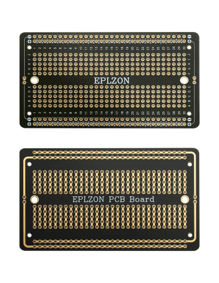 10 Pcs Placa de Circuito Impreso Soldable EPLZON 88.9x52.1mm Negra