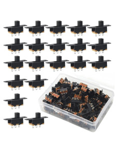 Interruptor Deslizante 3 Pin WMYCONGCONG 100 Pcs 0.5A 50V CC