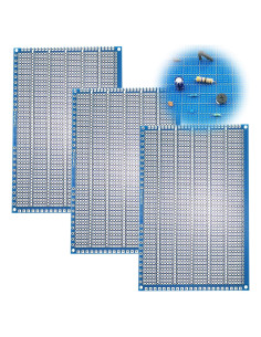 YUNGUI PCB Protoboard Soldable 3 Piezas 10x15cm Azul