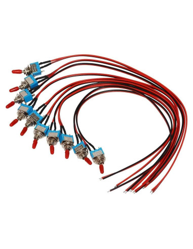 Interruptor de Palanca VONVOFF SPST 3A 250VAC Pre-cableado 10pcs