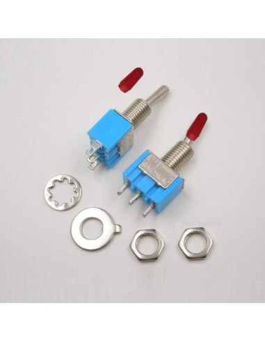 Interruptor de Palanca VONVOFF SPST 3A 250VAC Pre-cableado 10pcs